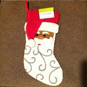 African American Santa Christmas Stocking